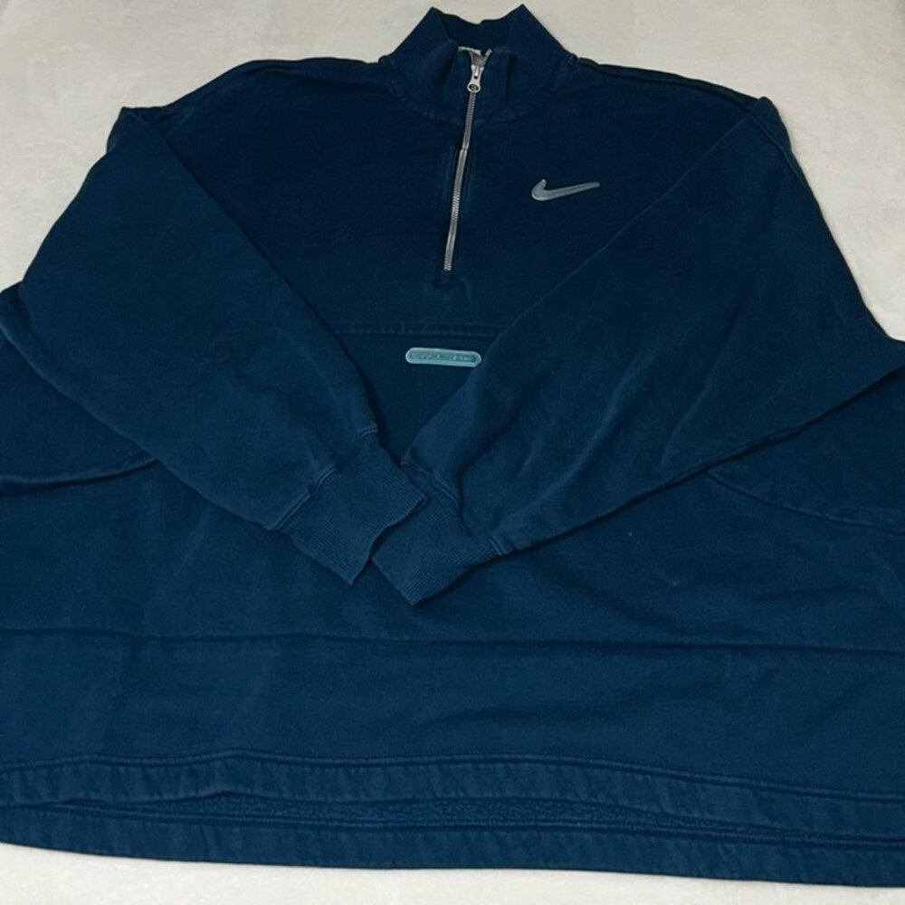 Nike blue quarter-zip with pockets